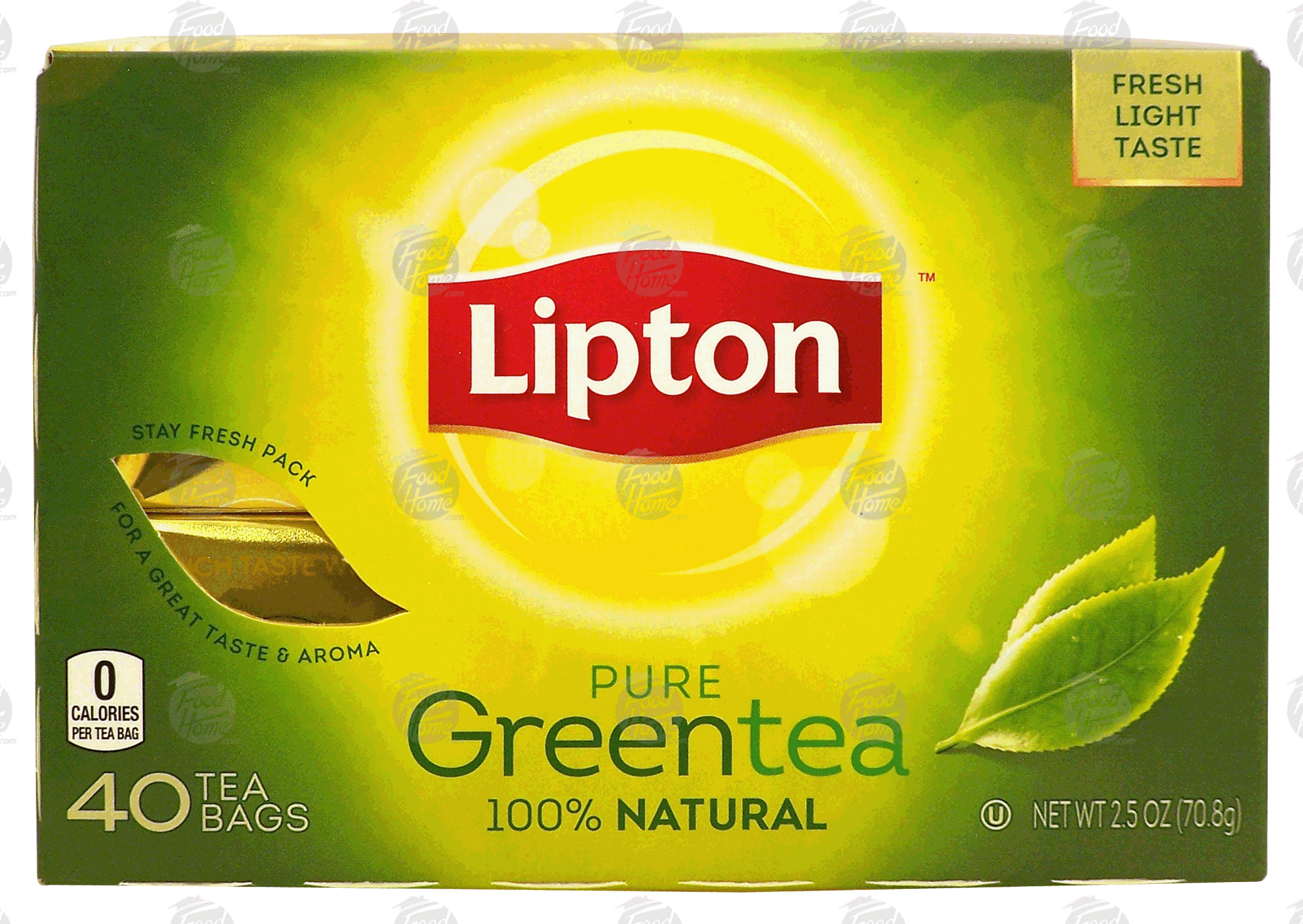 Lipton  pure green tea, 40 tea bags Full-Size Picture